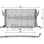 Радиатор кондиционера WEBASTO 0D8OOJ 0 XJ7T9 82D0225021A Citroen Berlingo 1 (M49, MF) Минивэн e.l electrique 22 л.с. 2000 – 2002