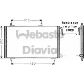 Радиатор кондиционера WEBASTO L SBYU3 1295634805 N8B8P3 82D0226196MA