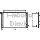 Радиатор кондиционера WEBASTO 1299438414 82D0225489A I4SEN V0D X65