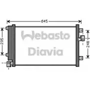 Радиатор кондиционера WEBASTO 82D0225518A 3QBO4N 1300057718 219B G