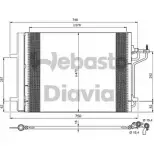 Радиатор кондиционера WEBASTO T93R3 6 1303449827 R51ONE 82D0226289MA