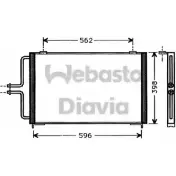 Радиатор кондиционера WEBASTO 82D0225362A Renault Espace BMDT B W0BJ1LJ