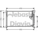 Радиатор кондиционера WEBASTO 82D0225149A HQN 9Z7 Honda Accord 5 (CE, CD, CF) 1993 – 1997 5SK70B