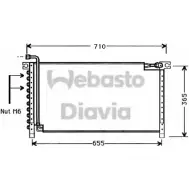 Радиатор кондиционера WEBASTO Ford Maverick 1 (ML, NL) 1993 – 1999 LQINB SB SG0C 82D0225347A