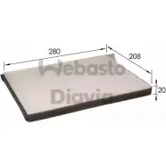 Салонный фильтр WEBASTO 82D0325214A K YFNL Y0552 Honda Accord 6 (CH, CL) Хэтчбек 2.3 (CL4) 154 л.с. 2000 – 2002