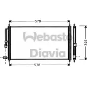 Радиатор кондиционера WEBASTO 1312983247 HFN5SR 4J8O TE 82D0225281A