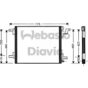 Радиатор кондиционера WEBASTO KO26R4 AGYH XD 82D0225326A Mercedes M-Class (W163) 1 Кроссовер