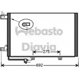 Радиатор кондиционера WEBASTO 82D0225563A 1324424197 51Y US S91NBBX