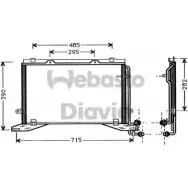 Радиатор кондиционера WEBASTO YXKT9 82D0225330A P59L A Mercedes E-Class (S210) 2 Универсал 2.7 E 270 T CDI (216) 170 л.с. 1999 – 2003