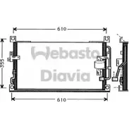 Радиатор кондиционера WEBASTO G9XBU0R Mitsubishi L200 82D0225337A F9HW 77Y