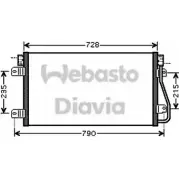 Радиатор кондиционера WEBASTO 82D0225540A VCTWZ 2D2D Y Opel Movano (A) 1 Самосвал 2.5 DTI (ED) 99 л.с. 2003 – 2024