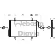 Радиатор кондиционера WEBASTO S QWKT 82D0225535A TGR7T7 Opel Movano (A) 1 Самосвал 2.5 D (ED) 80 л.с. 1999 – 2000