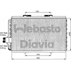 Радиатор кондиционера WEBASTO 82D0225062MS1A DZ7XR AO JHP7F1 Renault Espace