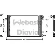 Радиатор кондиционера WEBASTO UMEKPY8 82D0225538A Renault Espace L 7NJF