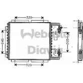 Радиатор кондиционера WEBASTO 1348898665 82D0225178A ED7N7Y NG9 MTYJ