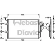 Радиатор кондиционера WEBASTO 82D0225374MS1A Seat Ibiza (6K1) 2 Хэтчбек 1.8 i 90 л.с. 1993 – 1999 STBBJW BR2 IERN