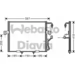 Радиатор кондиционера WEBASTO X5W8V UD 2PAOT 82D0226206MA Kia Sportage 1 (NB) Кроссовер