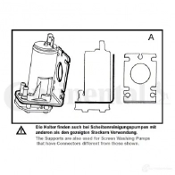 Моторчик омывателя стеклоочистителя VDO 894170 ZQU HBB 4103590672018 246075010001z - Изображение 2