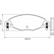Тормозные колодки, дисковые, комплект Bosch ASQLUB 0 986 BB0 602 PM G3UMC Citroen C5 1 (DC, PF3) Хэтчбек 3.0 V6 (DCxFxC. DCxFxF) 207 л.с. 2001 – 2004