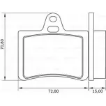 Тормозные колодки, дисковые, комплект Bosch Citroen C5 2 (RC, PF3) Хэтчбек 2.0 16V (RCRFJB. RCRFJC) 140 л.с. 2004 – 2025 EBTOJT8 0 986 BB0 603 W I3OCYM