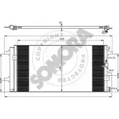 Радиатор кондиционера SOMORA 020060 HD8P7 R4 Audi A4 (B8) 4 Универсал 4.2 Rs4 Quattro 450 л.с. 2012 – 2015 5R55IFR