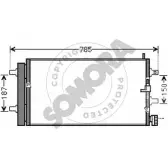 Радиатор кондиционера SOMORA 020560D Audi A6 (C7) 4 Седан 2.0 Tfsi Hybrid 211 л.с. 2011 – 2018 Q 1M5WJ 5NUAZCJ