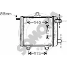 Радиатор охлаждения двигателя SOMORA 020940G 9ZR67I3 1 O8RS0Z Audi A6 Allroad (C5) 2 1997 – 2004
