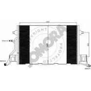 Радиатор кондиционера SOMORA 6ZP1V Audi A6 (C5) 2 Универсал 4.2 Quattro 299 л.с. 1998 – 2005 Q HZM2 020960D