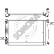 Радиатор охлаждения двигателя SOMORA 2PVQT9 ER31 8 Audi A6 (C6) 3 2004 – 2010 021040F