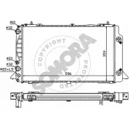 Радиатор охлаждения двигателя SOMORA 7 5UED 2RN9K 021240A Audi