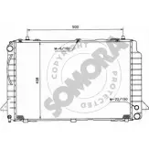 Радиатор охлаждения двигателя SOMORA 021241 6XNT SA 1FNUUV3 Audi 80 (B4, 8G7) 4 Кабриолет 2.8 174 л.с. 1992 – 2000