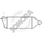 Интеркулер SOMORA 2OQV0 IPM KBK Audi 80 021245B