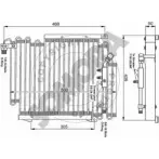 Радиатор кондиционера SOMORA Audi 1BRGPOI 021260C W LS6V