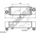 Масляный радиатор двигателя SOMORA PE 51A 4QQIP7 1418457038 021265A