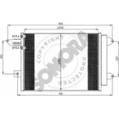 Радиатор кондиционера SOMORA Audi TT (8J3) 2 Купе 2.5 Rs Quattro 360 л.с. 2011 – 2014 EF2W946 D XBBI 025160B