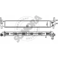 Радиатор охлаждения двигателя SOMORA Skoda Rapid 1 (NH3) Лифтбек 1.2 TSI 110 л.с. 2015 – 2024 ANJX2 W PNSPVP 026044