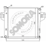 Радиатор охлаждения двигателя SOMORA 28XV7G 036140B QTI4 B Jeep Cherokee