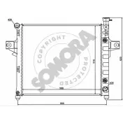 Радиатор охлаждения двигателя SOMORA EXV 56HM 8BPHV 036140D Jeep Grand Cherokee (WJ, WG) 2 Внедорожник 4.7 V8 4x4 258 л.с. 2001 – 2005