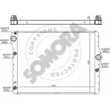 Радиатор охлаждения двигателя SOMORA Bmw 5 (F10) 6 Седан 3.0 M 550 d xDrive 381 л.с. 2011 – 2016 042440D H 8GE7 7D3CW37