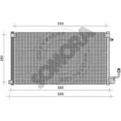 Радиатор кондиционера SOMORA 050260A 6FX 7S9 2NRKDJ Citroen Saxo 1 (S0, S1) Хэтчбек 1.6 120 л.с. 1996 – 2004