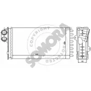 Радиатор печки, теплообменник SOMORA 7 MIS63 1418459332 6AB3W 052050