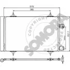 Радиатор кондиционера SOMORA URZ3 1Q ZFVT2V 052560B Peugeot 508 1 (8E) Универсал 2.0 HDi RxH Hybrid4 163 л.с. 2010 – 2024