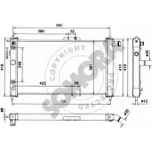 Радиатор охлаждения двигателя SOMORA TJPRSI LXXA E9X 061040E Daewoo Nexia (KLETN) 1 1995 – 2008