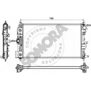 Радиатор охлаждения двигателя SOMORA KLIQOO3 Chevrolet Orlando 1 (J309) Минивэн 2.0 D 163 л.с. 2011 – 2024 R8EM LH 064140C