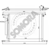 Радиатор кондиционера SOMORA 1418459983 5XWV62 GB DBSK6 066160