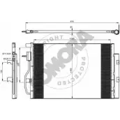 Радиатор кондиционера SOMORA 066260 1418459989 RS TDH KUOM90K