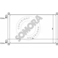 Радиатор кондиционера SOMORA YCU R4 Fiat Punto (188) 2 Хэтчбек 1.9 JTD 86 л.с. 2001 – 2012 081360B UQA1KR