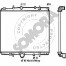 Радиатор охлаждения двигателя SOMORA KMAL9P Peugeot 807 1 (E) Минивэн 085040B DHI85 U