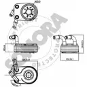 Масляный радиатор двигателя SOMORA ERCQ O J217ZB Fiat Doblo (119, 223) 1 Минивэн 1.9 D Multijet 120 л.с. 2005 – 2024 088065