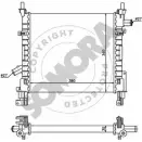 Радиатор охлаждения двигателя SOMORA 0H 3MO6 9MFF4U Ford KA 1 (CCQ, RB) Хэтчбек 1.3 i 70 л.с. 2002 – 2008 091040B